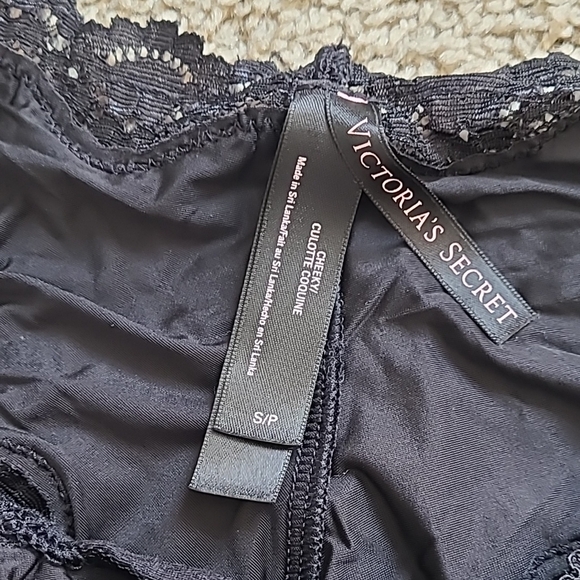 NWOT Victoria's Secret Black Strappy Satin Cheeky Panties - Picture 2 of 11